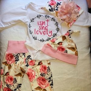 Baby Girl's 4 piece Outfit